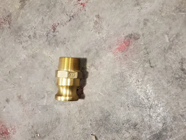 brass camlock F (adap x MP), 1.25"