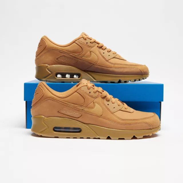 NIKE Air Max 90 Premium Men's Brown SIZE 8.5 Trainers