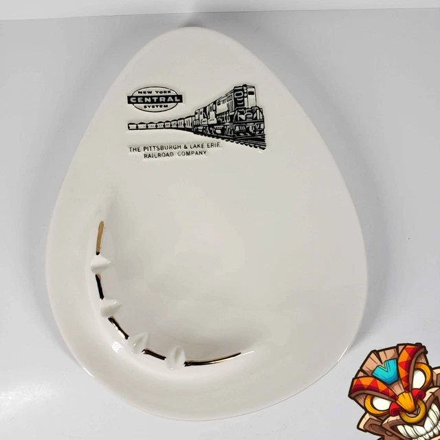 New York Central System Pittsburgh Lake Erie Railroad Company Ashtray Vintage