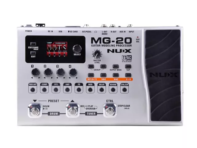 Nux MG300 multi-effet compact - boite à rythmes et looper
