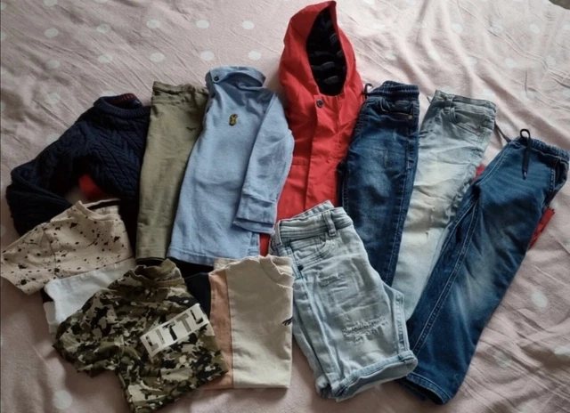 Boys Aged 4 Next Bundle Kids Jeans Coat Shorts T-Shirts Jumper Long Sleeved Top