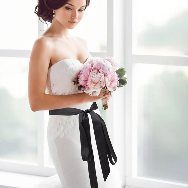 1 pz cintura da sposa semplice decorazione vita elegante abito da sposa cintura fai da te