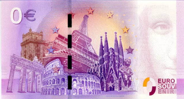 17 BOYARDVILLE Fort Boyard et phare, N° de la 9ème, 2018, Billet Euro Souvenir 2