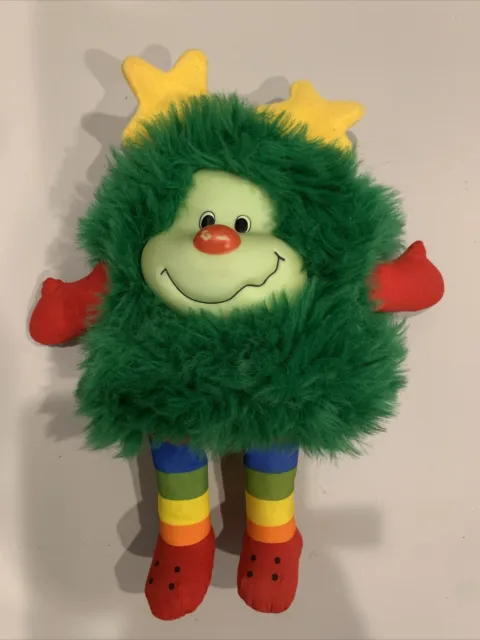 Vintage 1983 RAINBOW BRITE Green Sprite Star Bright 12” Plush Hallmark Mattel