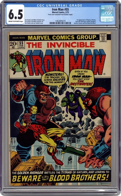 Iron Man #55 CGC 6.5 1973 1463405019 1st app. Thanos