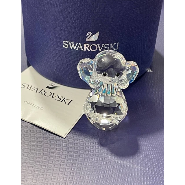 SWAROVSKI Joyful Christmas Rocking Angel Figurine, Clear Crystals New
