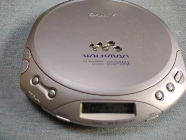 SONY WALKMAN D-E221 Personal CD Player ESP Max - Tested Works