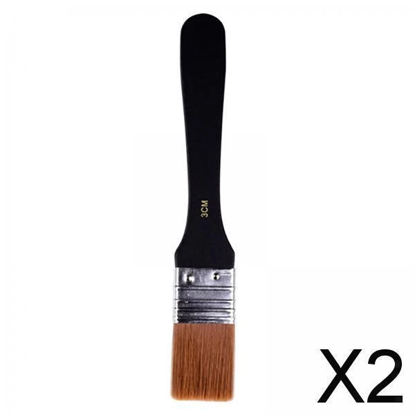 2X Pennelli Per Artisti Pennelli Per Pittura Ad Olio Acrilico Pennello In Nylon