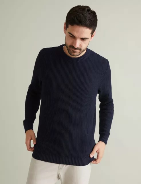 Southcape - Mens Jumper - Long Winter Sweater - Blue Pullover - Casual Clothes