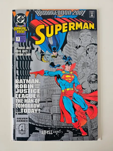 ARMAGEDDON 2001 #3 Superman 1991 Annual - DC Comics VF/NM Batman & Robin