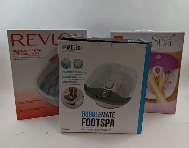 3x Foot Spas HoMedics FB-55SGAR-GB Sensio Home SSP06A Revlon RVFB7021PUK3