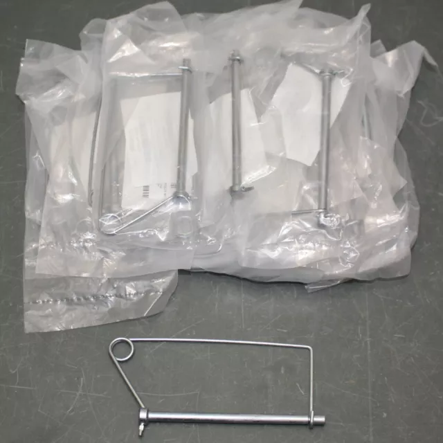 (31) Fabory Safety Pins U39681.025.0400, 1/4" x 4", Coiled Tension Snap, Zinc