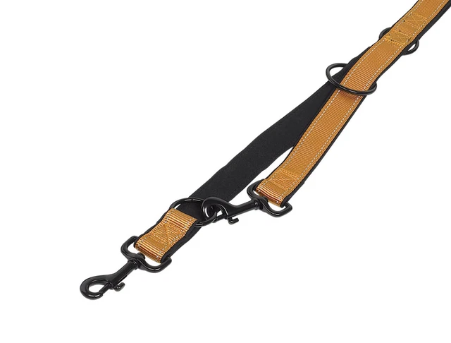 Nobby Hundeleine Classic Reflect Soft goldfarben M/L 2,00m/20mm Nylon Führleine