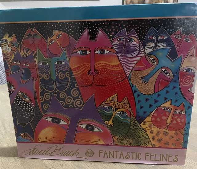 Vintage Laurel Burch "FANTASTIC FELINES" Book Cat Prints & Artist Bio