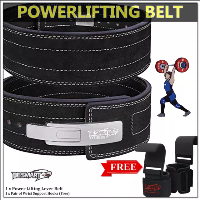 Genuine Leather Power pro Belt 10mm Heavy weight lifting Power Belt, Power Hooks