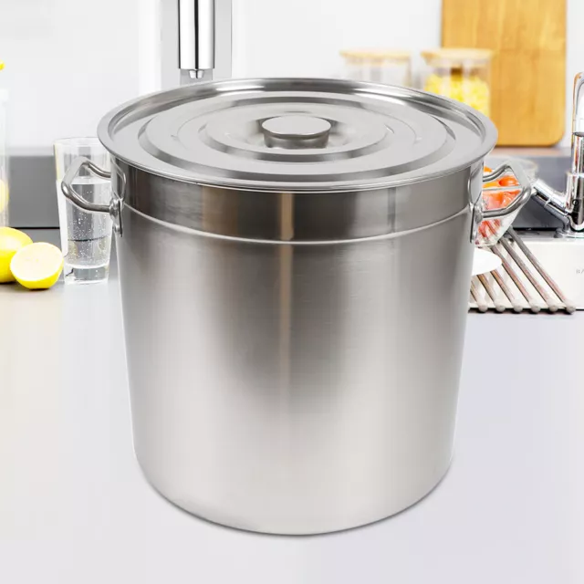 50L / 70L Edelstahl Kochtopf Suppentopf Topf mit Deckel Topf zur Wärmeerhaltung