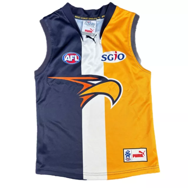 West Coast Eagles Home  AFL Jersey Jumper Guernsey Puma