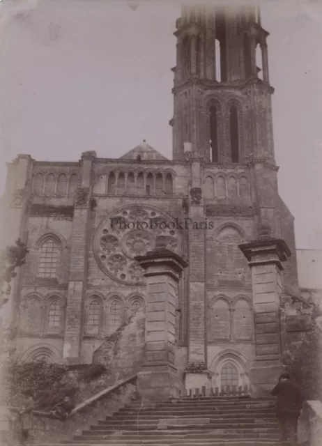 Cathédrale de Laon Picardie France Photo Amateur Vintage citrate 1900