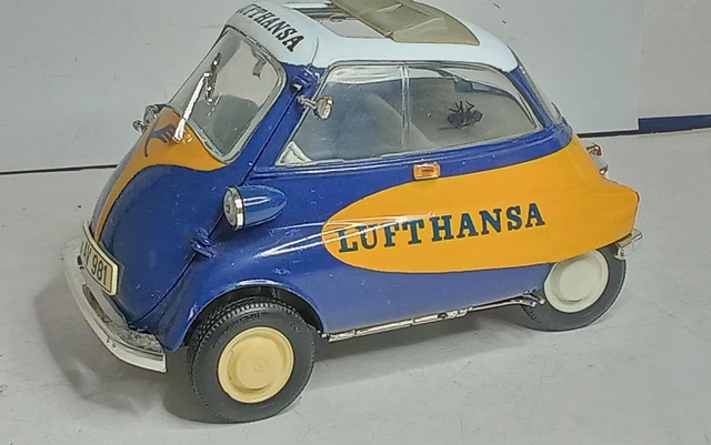 08820 REVELL METAL 1:18 BMW Isetta 250 in OVP Hellblau mit Gepäckträger EUR 29,95 - DE
