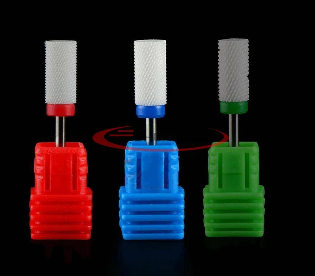 Ceramic Nail Drill Bits Set 3/32"Polish Professional Electric Manicure Tools NEW
