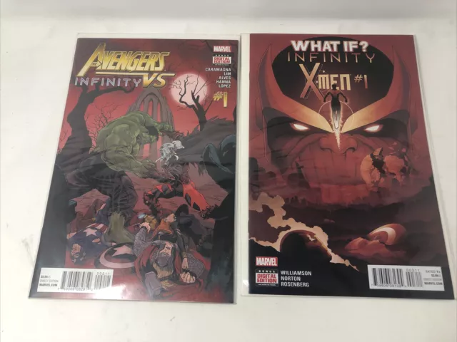 Marvel Avengers Vs Infinity #1 + What If Infinity Xmen #1 Comic 2016 - Preowned