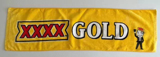 XXXX Gold Beer Mat Bar Towel Runner - Mr Fourex - 98cm x 27 cm