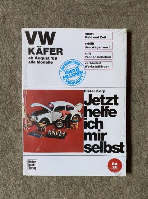 VW Käfer ab ‘69, Reparaturanleitung “Jetzt helfe ich mir selbst”, NEU, Handbuch