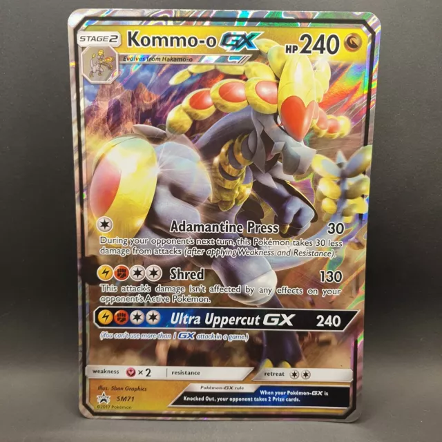 Kommo-o GX SM71 - Jumbo übergroß - Pokémon - Neuwertig 🙂