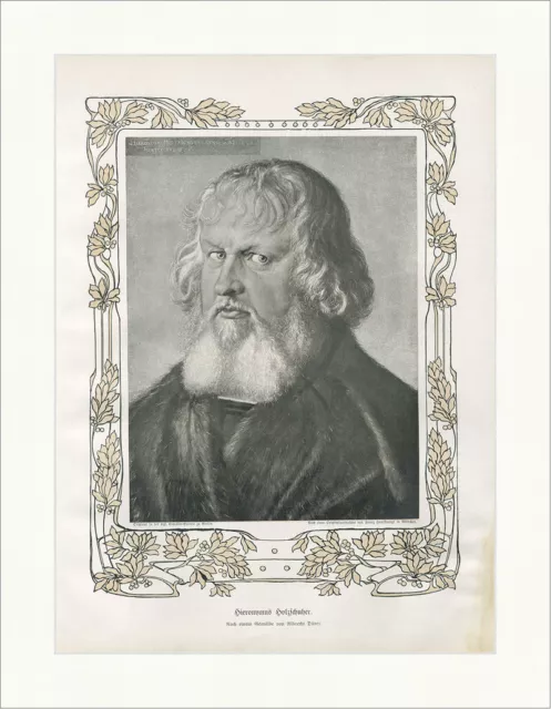 Hieronymus Holzschuher Original von Albrecht Dürer BS Kunstbeilage 06