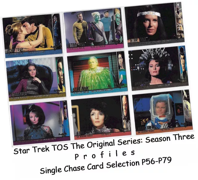 Star Trek Tos Original Serie Temporada 3 (Tres) - Perfiles Card Selección