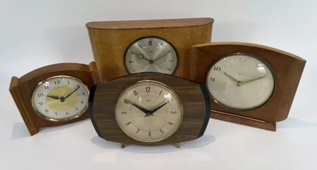 Mid Century Mantle Clock Bundle - SPARES & REPAIRS - Metamec Smiths Westclox