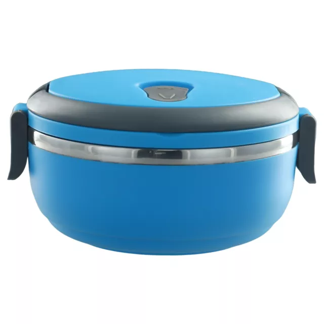 1 Layer Insulated Stainless Steel Round Lunch Box with Thermal Insulation