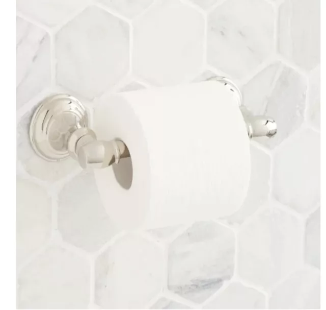 Signature Hardware Beasley Double Post Toilet Paper Holder 446912