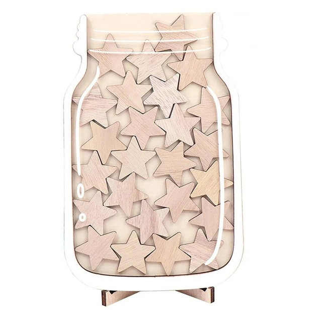 Harilla Belohnungsglas Mit Sternen - Motivationssystem Für Kinder Aus Holz & Acryl