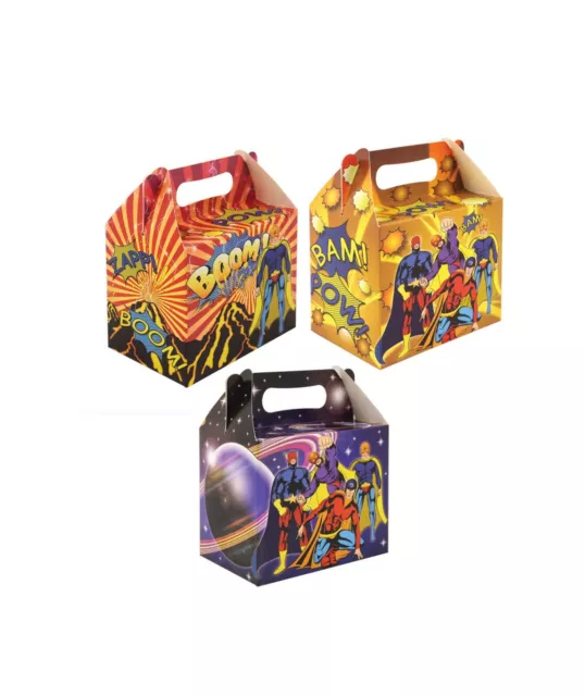 Superheroes Party Treat Boxes - Superhero Party Bag Fillers (Pack Sizes 6-24)