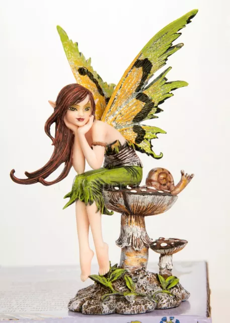 Artist Amy Brown 'Thinking of You' Elven Forest Faery Fairy 6" Statue Figurine