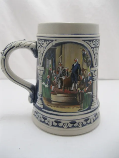 Vintage Gerz W Germany Stein Declaration Independence Presidents Liberty Bell