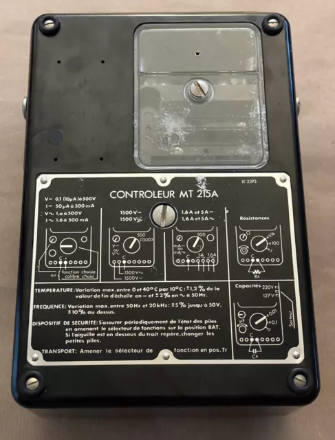 Itt Metrix - Controleur Multi. Range Meter Multimeter - Mt 215A 2