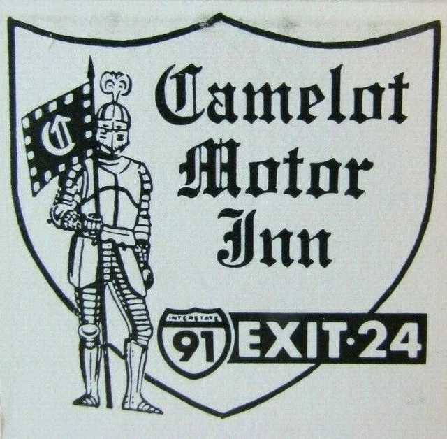 Knight On Matchbook Matchcover: Camelot Motor Inn (Wethersfield Connecticut) E13