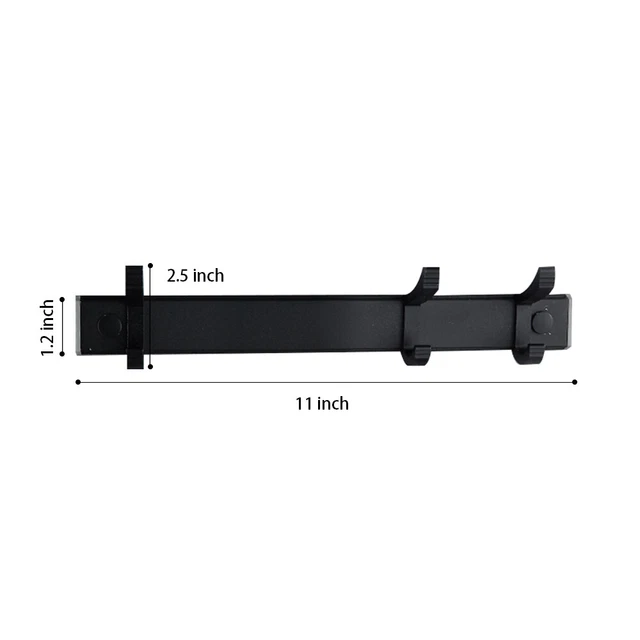 Black Hooks Coat Robe Hat Clothes Wall Mount Hanger Towel Rack Holder Organizer