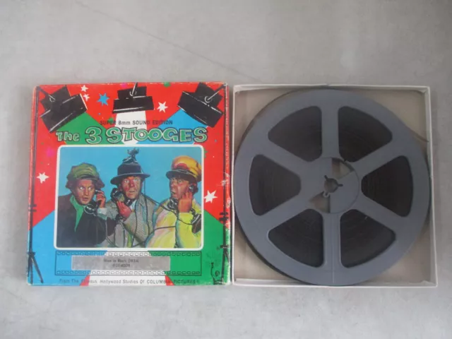 Vintage The Three Stooges Men In Black (1934) St4009 Super 8 Film Reel