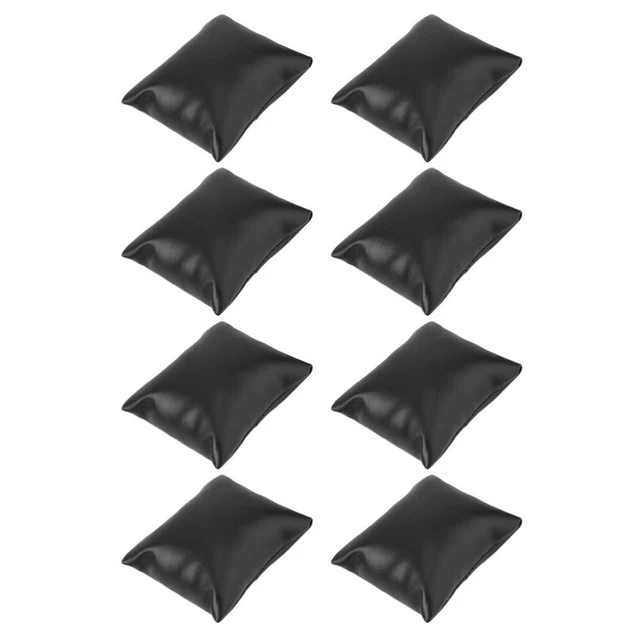 8 Pcs Montre Oreiller Coussins De Taies D'oreillers Bracelets Noirs Noires