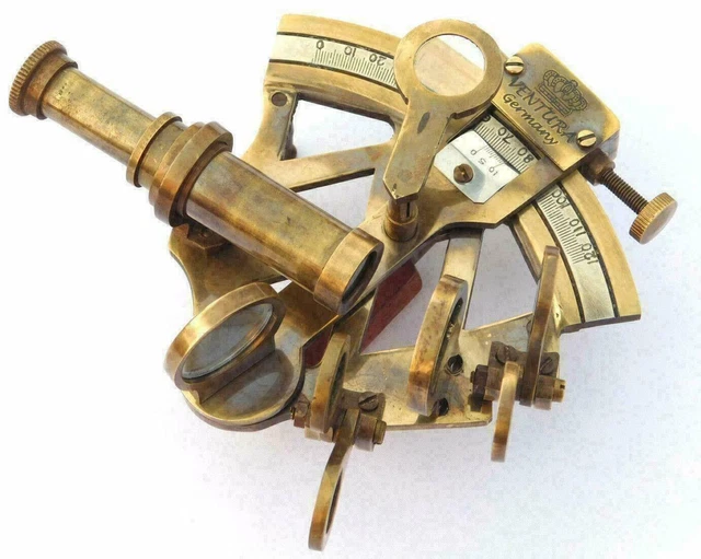 ANCIEN SEXTANT MARINE en Laiton Fonctionnel Collection Vintage Navire