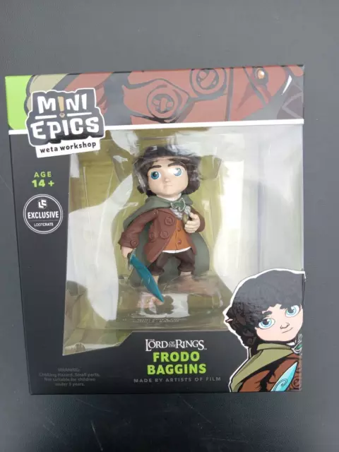 Mini Epics Weta Workshop Frodo Baggins Lord of the Rings Figure Lootcrate trl1