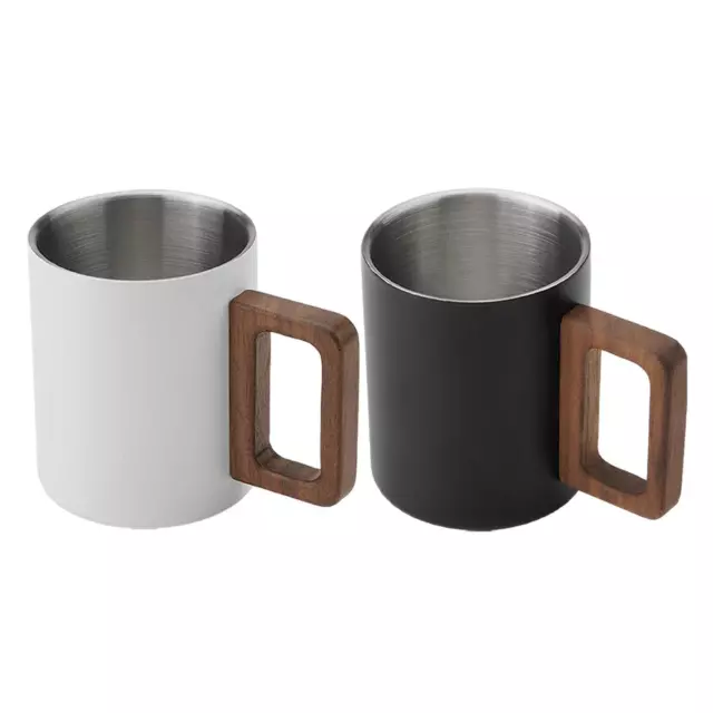 Edelstahl-Kaffeetasse, Latte-Cappuccino-Tasse, doppelwandig, Espressotasse,