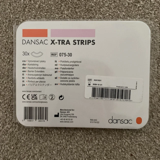DANSAC FLANGE EXTENDERS XTRA STRIPS 075-30 new barrier extender