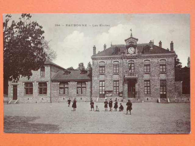 cpa 95 - EAUBONNE Val d'Oise La Mairie LES ECOLES