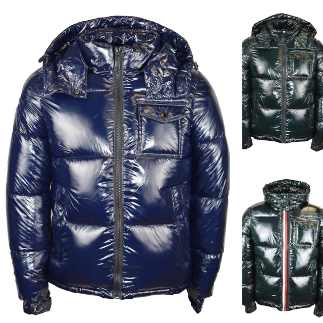 Giubbotto Uomo Invernale Piumino Con Cappuccio Bomber Imbottito Impermeabile M L