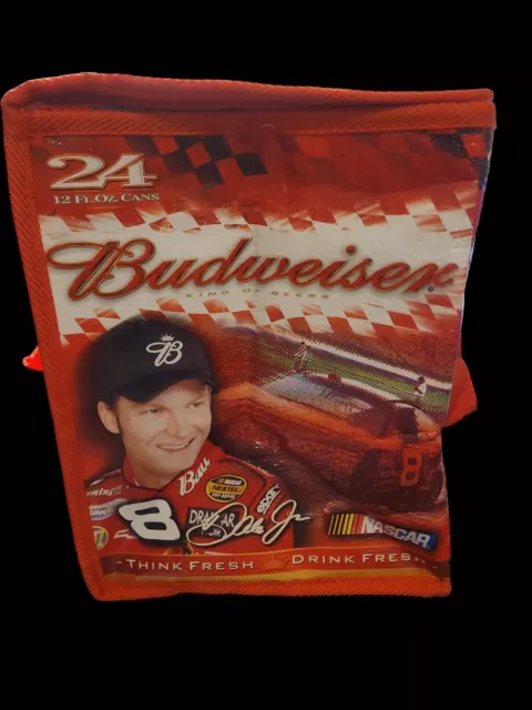 Nascar Dale Earnhardt Jr Budweiser Cooler Can Insulated Soft Sided Bag