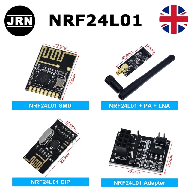 NRF24L01+ 2.4GHz Wireless RF Transceiver Module – For Arduino, 1-20 PCS Options